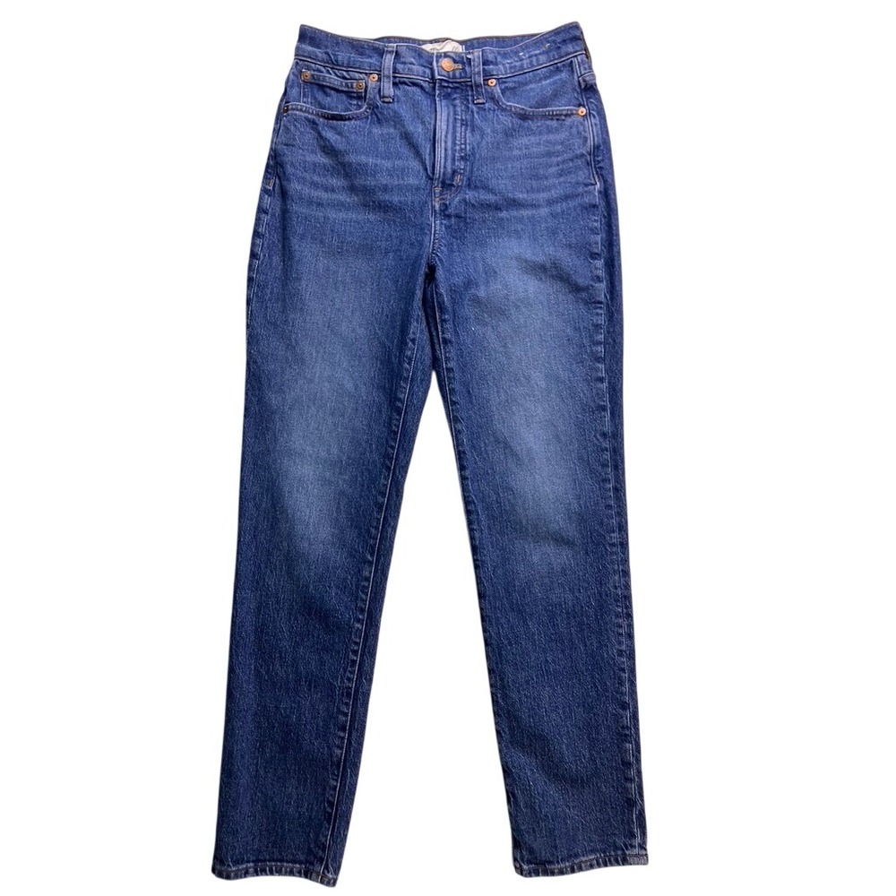Madewell The Perfect Vintage Jean Women 27 Blue High Rise Straight Leg Denim